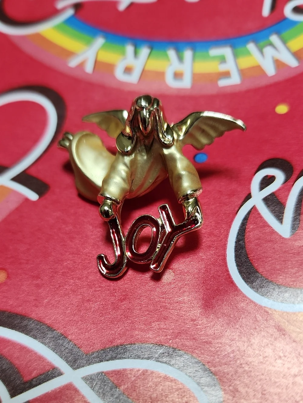 Gigi Giusti Gold Angel 'Joy' Brooch
